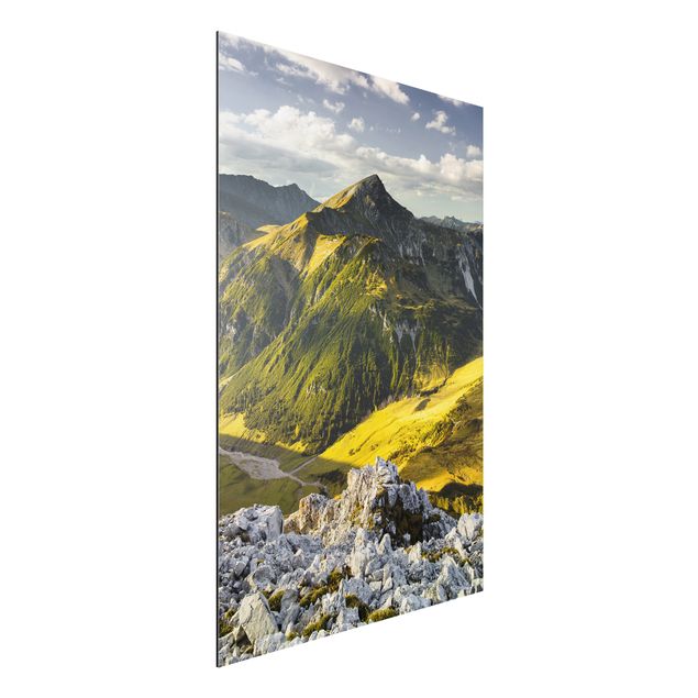 Rainer Mirau Berge und Tal der Lechtaler Alpen im Tirol