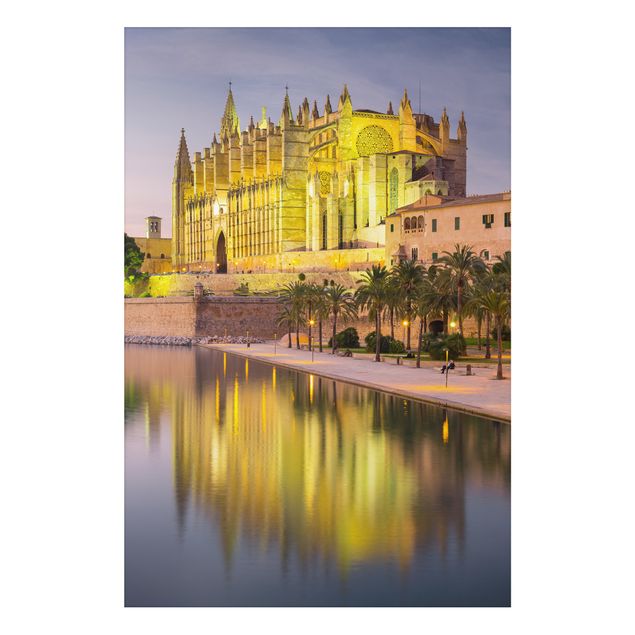 Wandbilder Catedral de Mallorca Wasserspiegelung