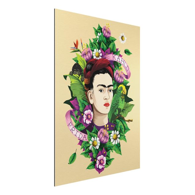 Frida Kahlo Poster Frida Kahlo - Frida, Äffchen und Papagei