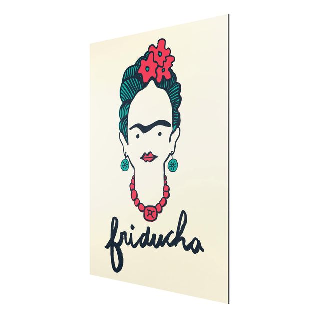 Alu Dibond Druck Frida Kahlo - Friducha