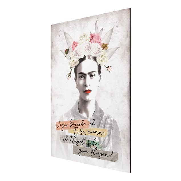 Alu Dibond Bilder Frida Kahlo - Zitat