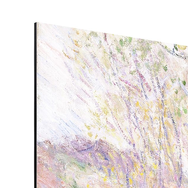 Alu-Dibond Bild - Claude Monet - Frühling, Weidenbäume