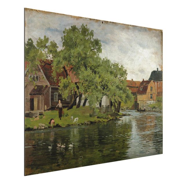 Expressionismus Bilder Edvard Munch - Fluss Akerselven