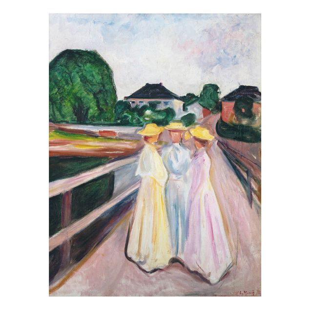 Impressionismus Bilder Edvard Munch - Drei Mädchen