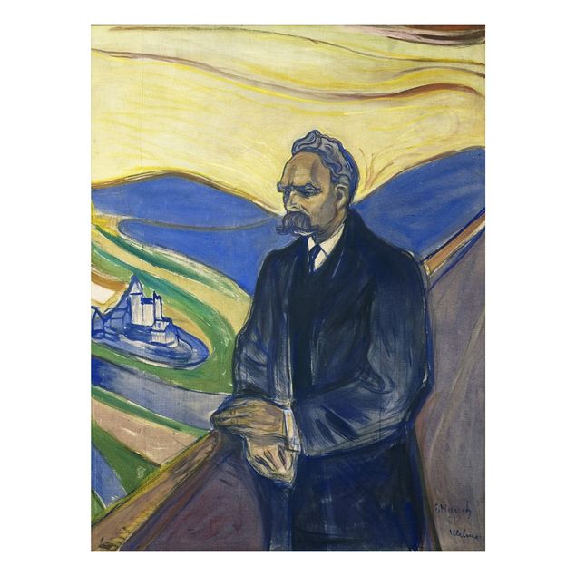 Impressionismus Bilder Edvard Munch - Porträt Nietzsche