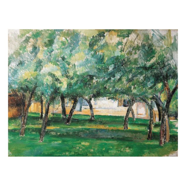 Alu-Dibond Bild - Paul Cézanne - Gehöft in der Normandie