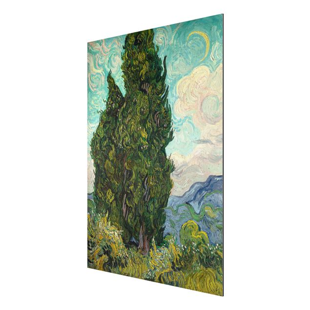 schöne Bilder Vincent van Gogh - Zypressen