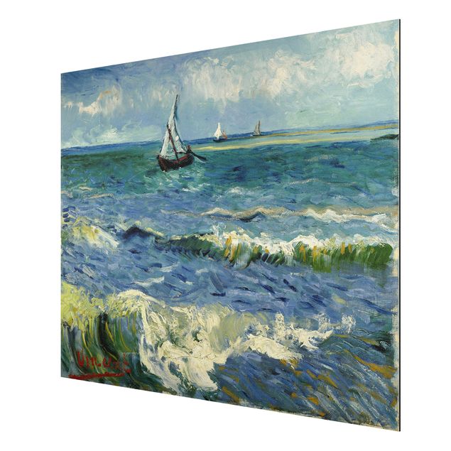 Alu-Dibond Bild - Vincent van Gogh - Seelandschaft in der Nähe von Les Saintes-Maries-de-la-Mer