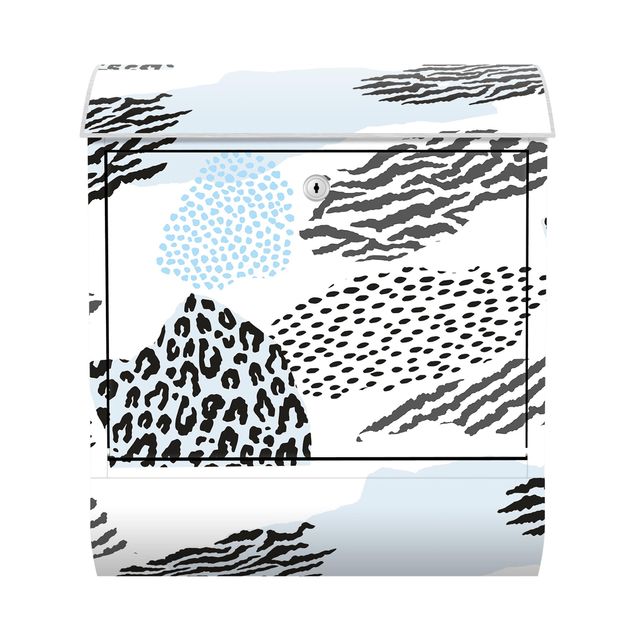 Briefkasten Muster Animalprint Zebra Tiger Leopard Arktis
