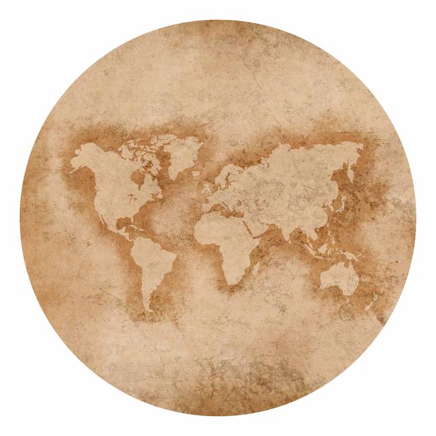 Tapete Weltkarte Antike Weltkarte