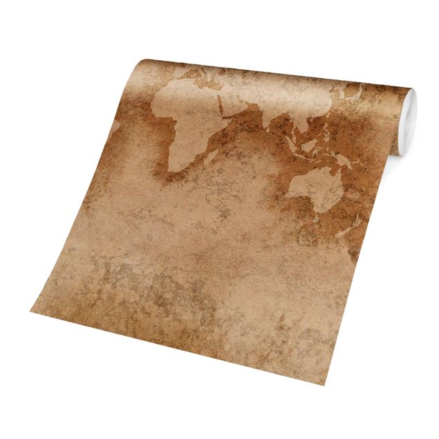Tapeten Antike Weltkarte