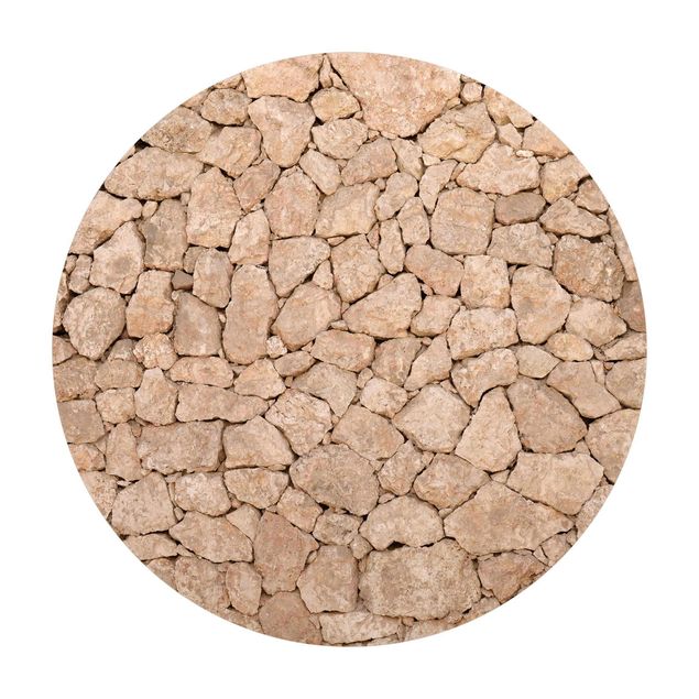 Vinyl-Teppich Apulia Stone Wall - Alte Steinmauer aus großen Steinen