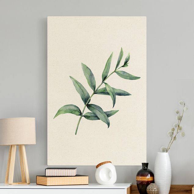 Leinwandbild Natur - Aquarell Eucalyptus I - Hochformat 2:3