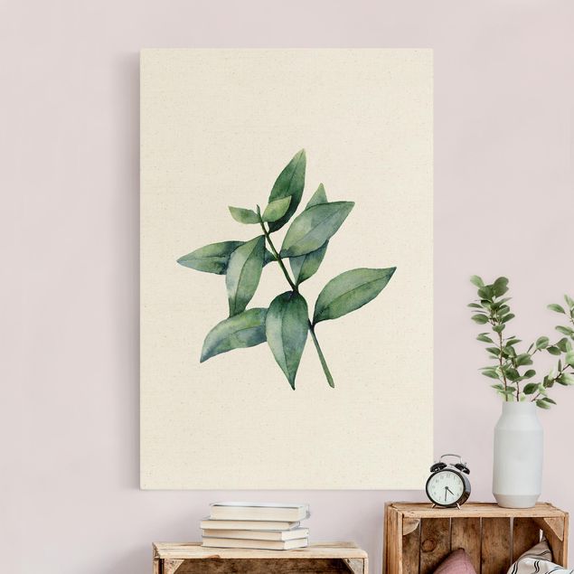 Leinwandbild Natur - Aquarell Eucalyptus III - Hochformat 2:3