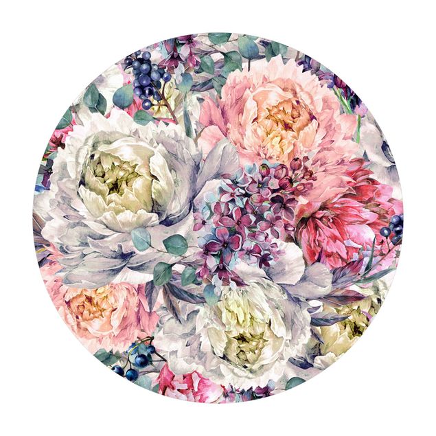 Vinyl-Bodenmatten Aquarell Florales Bouquet