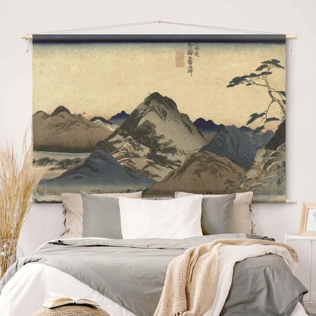 Wandbehang modern Asiatische Zeichnung - Berg