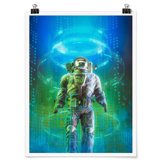 Poster bestellen Astronaut in Röhre