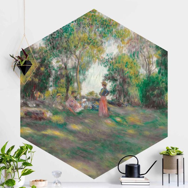 Impressionistische Gemälde Auguste Renoir - Landschaft mit Figuren