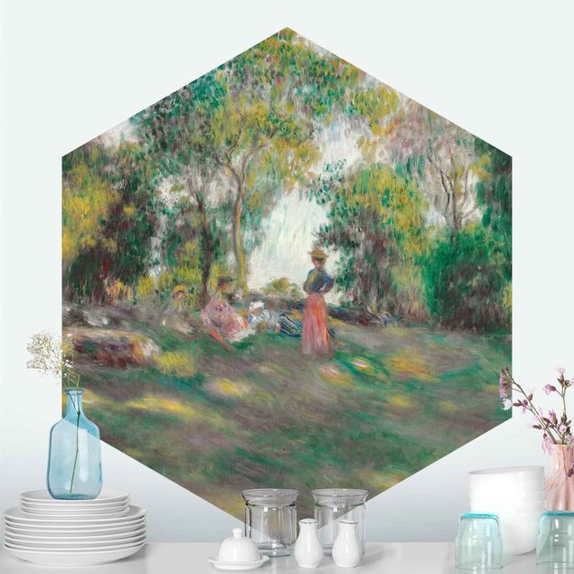 Design Tapeten Auguste Renoir - Landschaft mit Figuren
