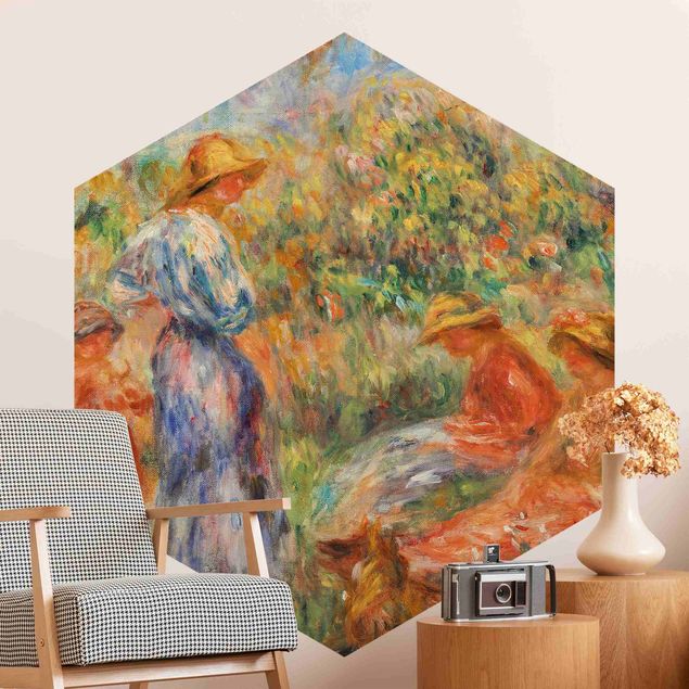 Design Tapeten Auguste Renoir - Landschaft mit Frauen und Kind