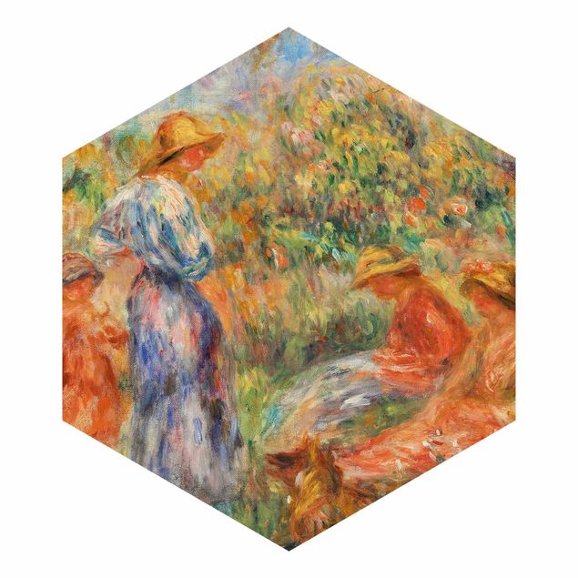 Vliestapete Auguste Renoir - Landschaft mit Frauen und Kind