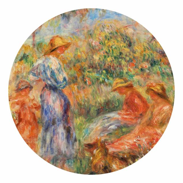 Tapeten Auguste Renoir - Landschaft mit Frauen und Kind