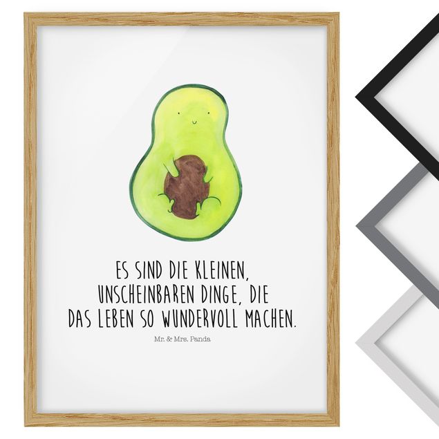 Bild mit Rahmen - Avocado - Die kleinen Dinge - Hochformat 3:4