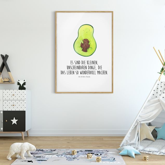 Abstrakte Bilder mit Rahmen Mr. & Mrs. Panda - Avocado - Die kleinen Dinge