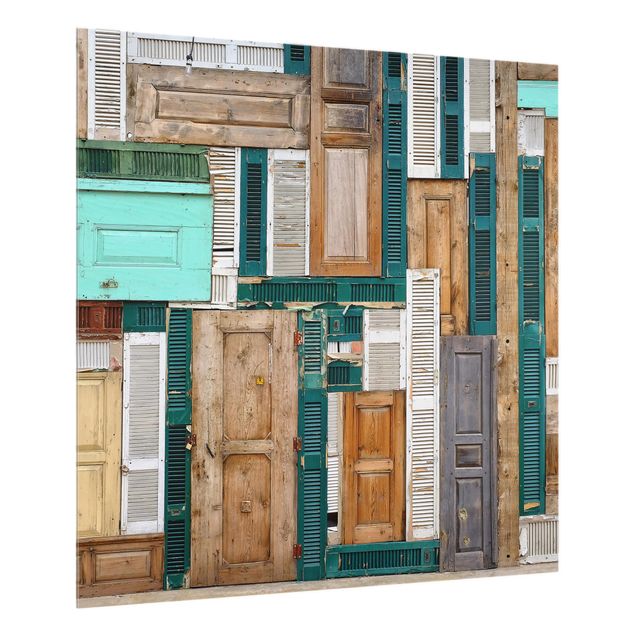 Glas Spritzschutz - The Doors - Quadrat - 1:1