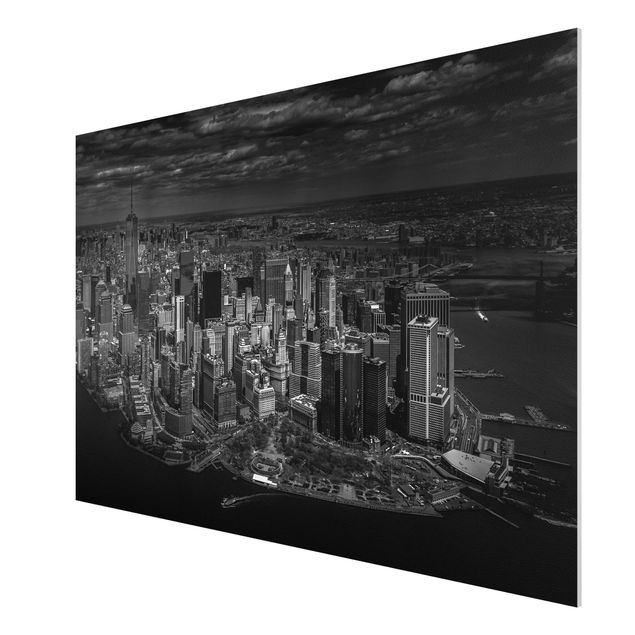 Forex Fine Art Print - New York - Manhattan aus der Luft - Querformat 2:3