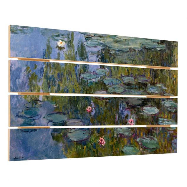 Holzbild - Claude Monet - Seerosen (Nympheas) - Querformat 2:3