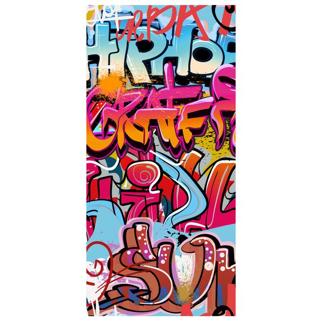 Raumteiler - HipHop Graffiti 250x120cm