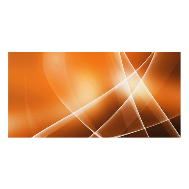Spritzschutz Glas - Orange Sound - Querformat - 2:1