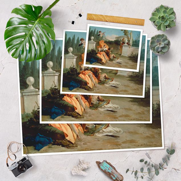 Poster - Giovanni Battista Tiepolo - Rinaldo und Armida - Querformat 3:4