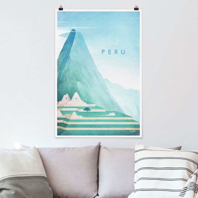 Poster Berge Reiseposter - Peru