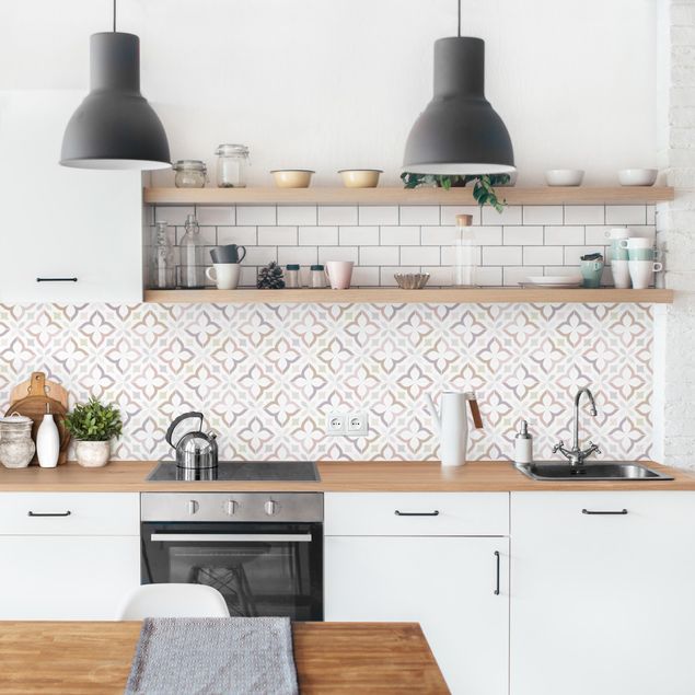Küche Wandpaneel Geometrische Fliesen - Livorno
