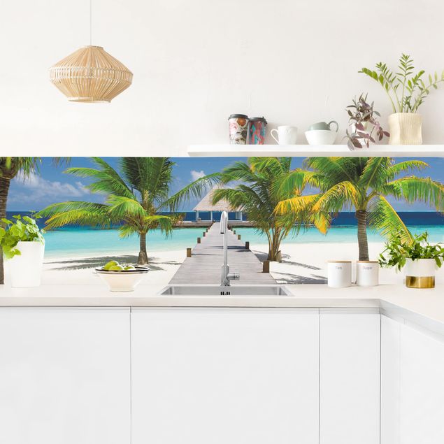Küche Wandpaneel Catwalk to Paradise