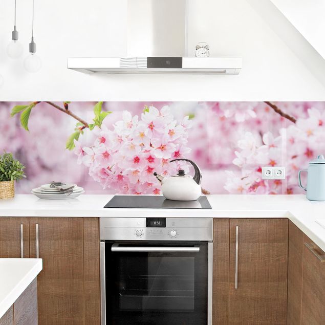 Küchenspiegel Japanische Kirschblüten
