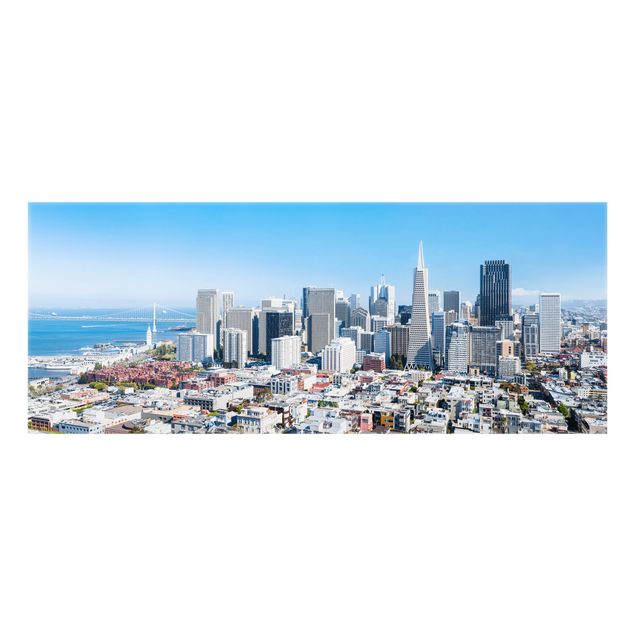 Spritzschutz Glas - San Francisco Skyline - Panorama 5:2