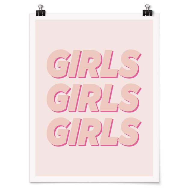 Poster - GIRLS GIRLS GIRLS - Hochformat 3:4