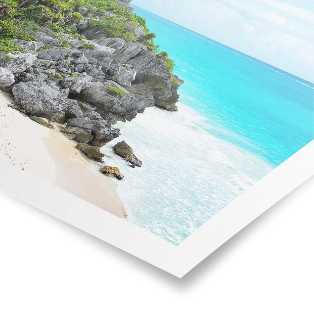 Poster - Karibikküste Tulum Ruinen - Querformat 2:3