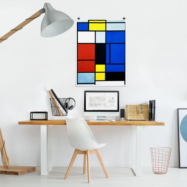 Wand Poster XXL Piet Mondrian - Tableau No. 1