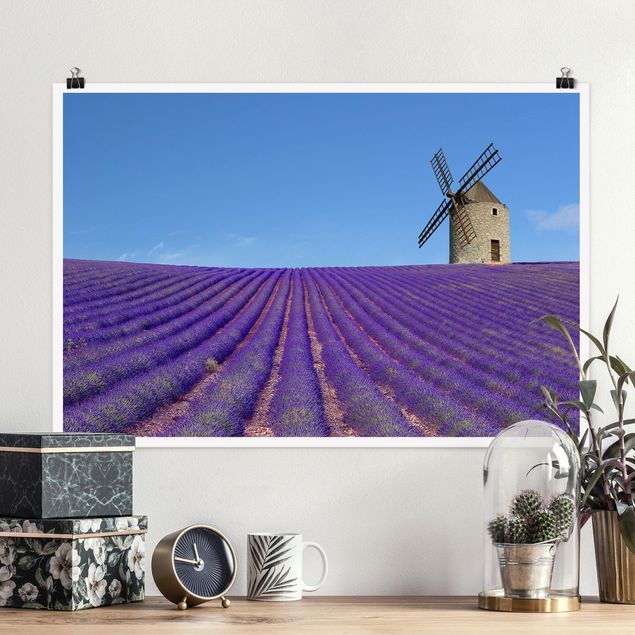 Wand Poster XXL Lavendelduft in der Provence