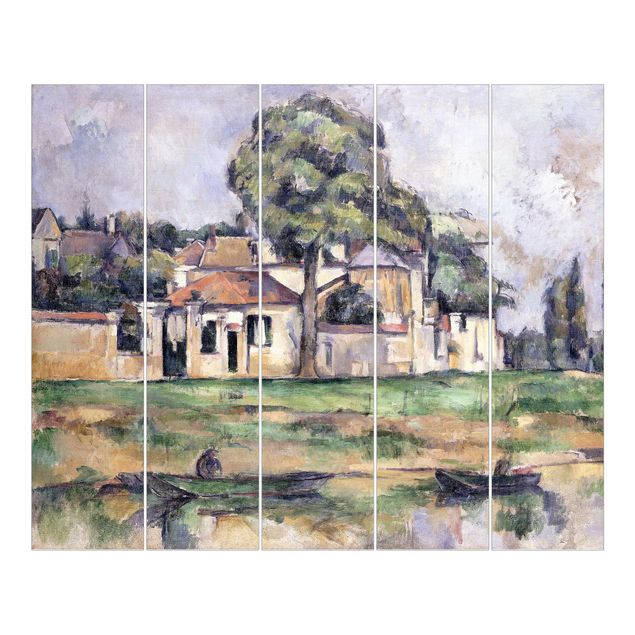 Schiebegardinen Set - Paul Cézanne - Am Ufer der Marne - Flächenvorhänge
