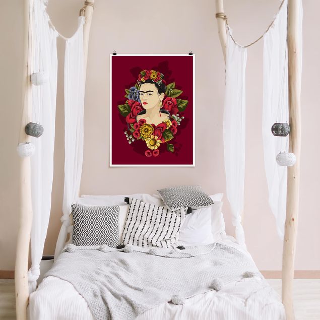 Tiere Poster Frida Kahlo - Rosen