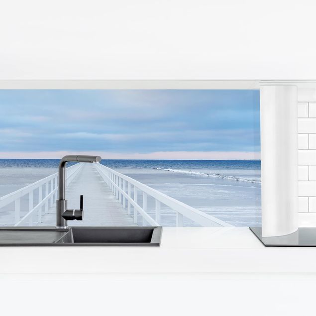 Küchenrückwand selbstklebend Brücke in Schweden