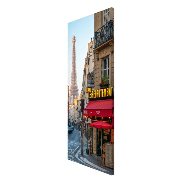 Magnettafel - Straße von Paris - Panorama Hochformat