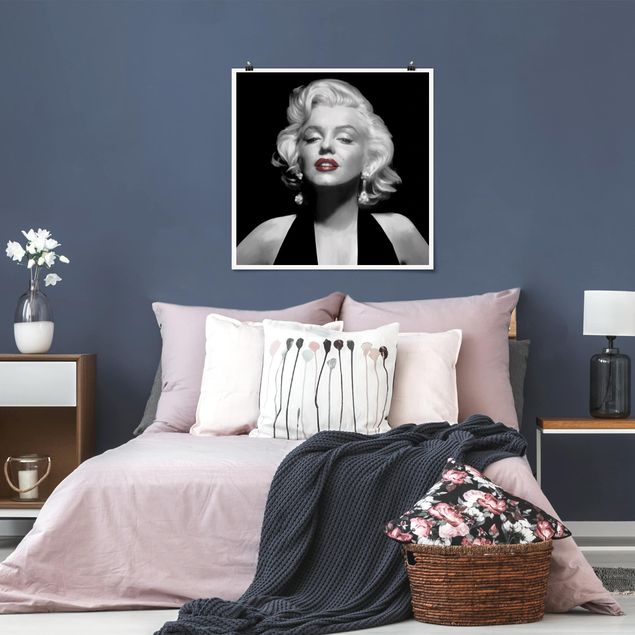 XXL Poster Marilyn mit roten Lippen