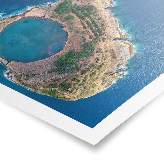 Poster kaufen Luftbild - Die Insel Vila Franca do Campo