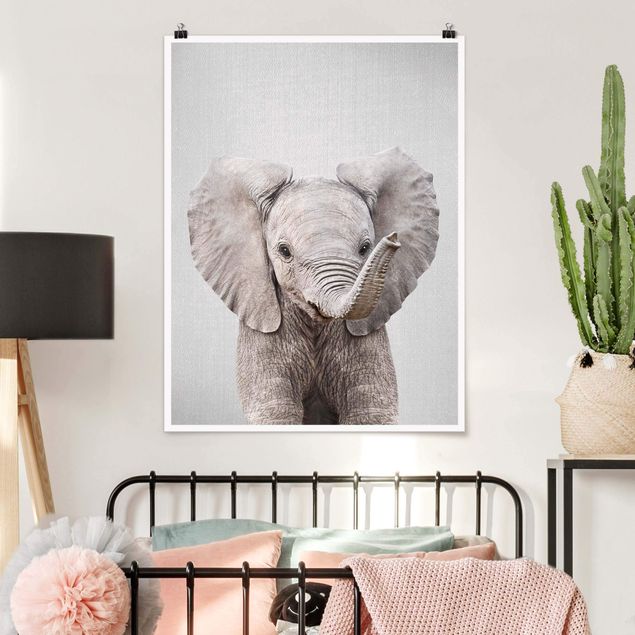 Poster Elefanten Baby Elefant Elsa